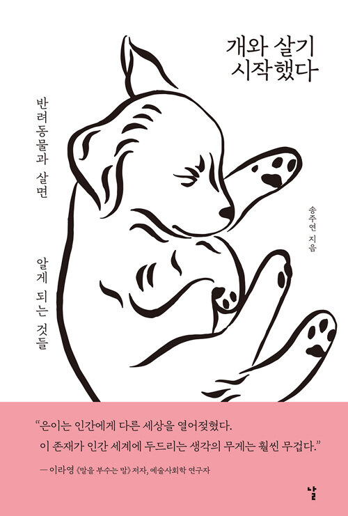 개와 살기 시작했다  : 반려동물과 살면 알게 되는 것들 표지